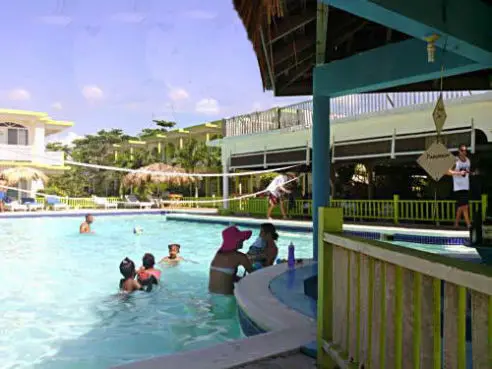 Swim up bar at Fun Holiday Beach Hotel Negril Jamaica